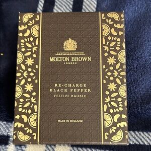 Molton Brown Black and Gold Festive Bauble nib